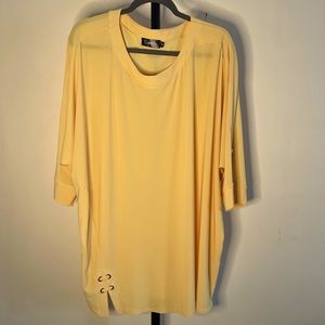 Sympli lemon boatneck dolman sleeve top